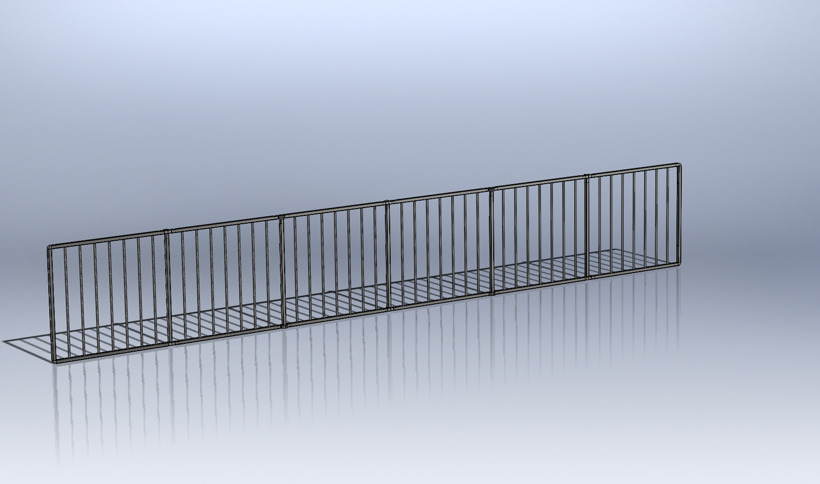 Folding fence 6 parts