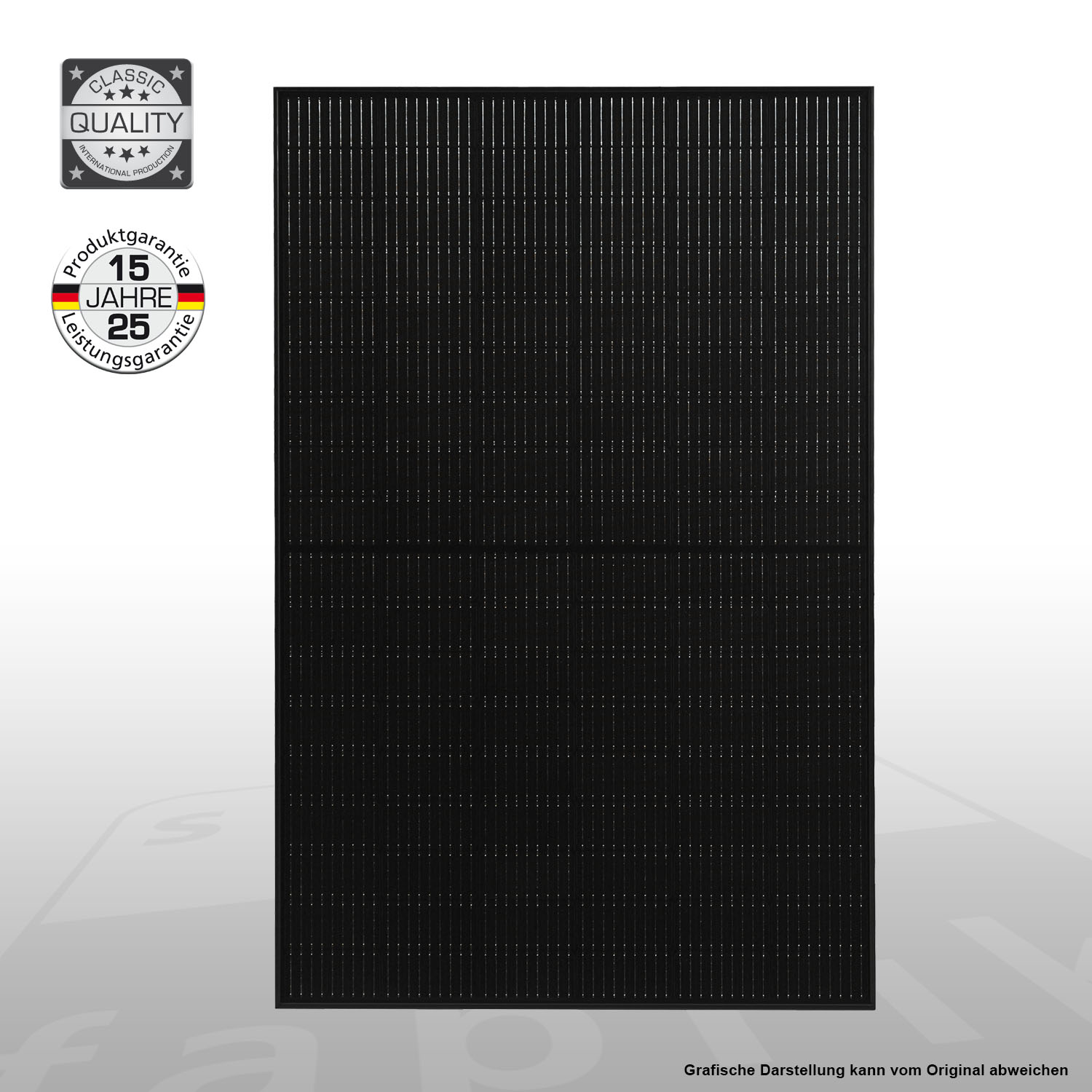 Solarmodul Mono S4 Black-Black 405 Wp Glas/Folie 