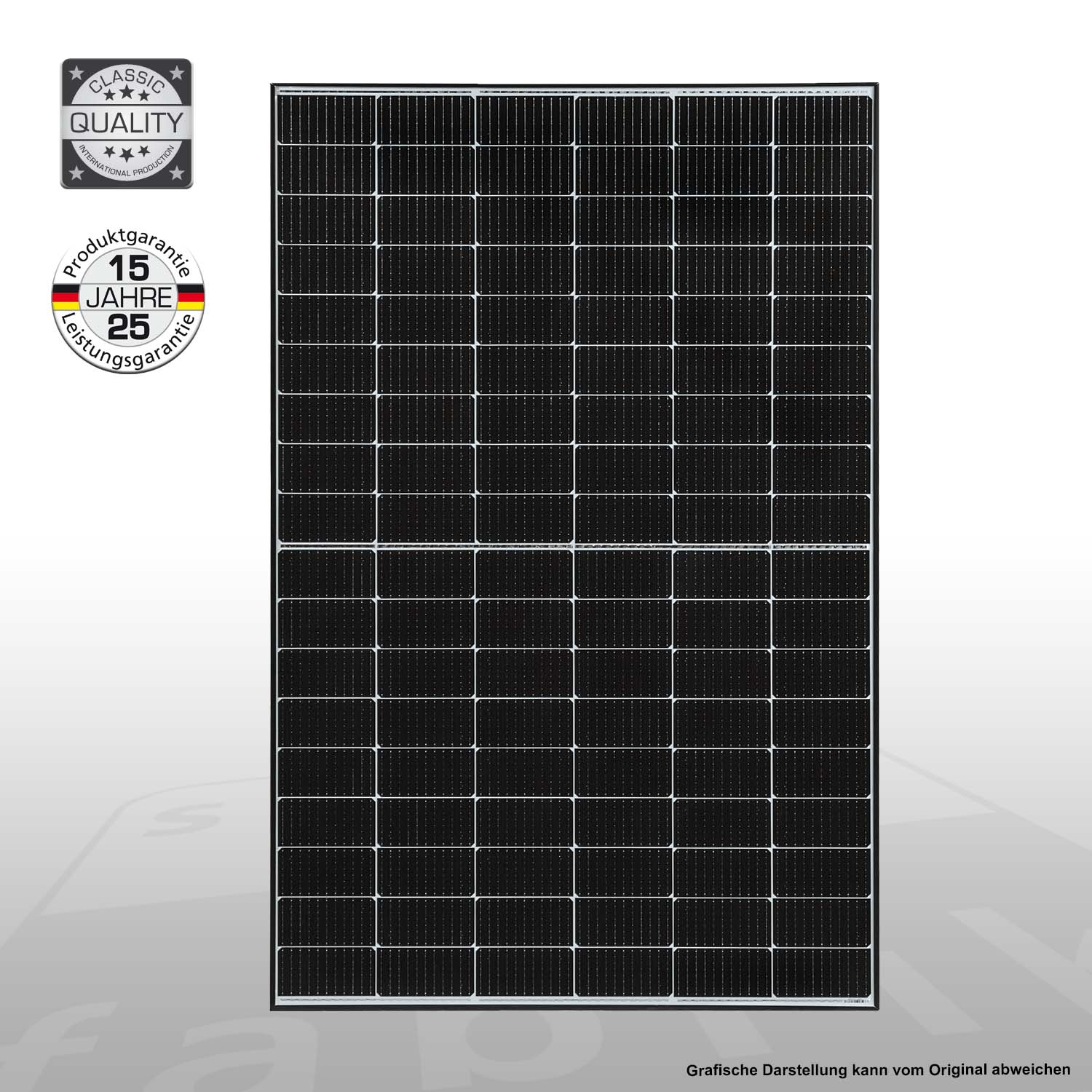 Solarmodul Mono S4 Black-White 410 Wp Glas/Folie